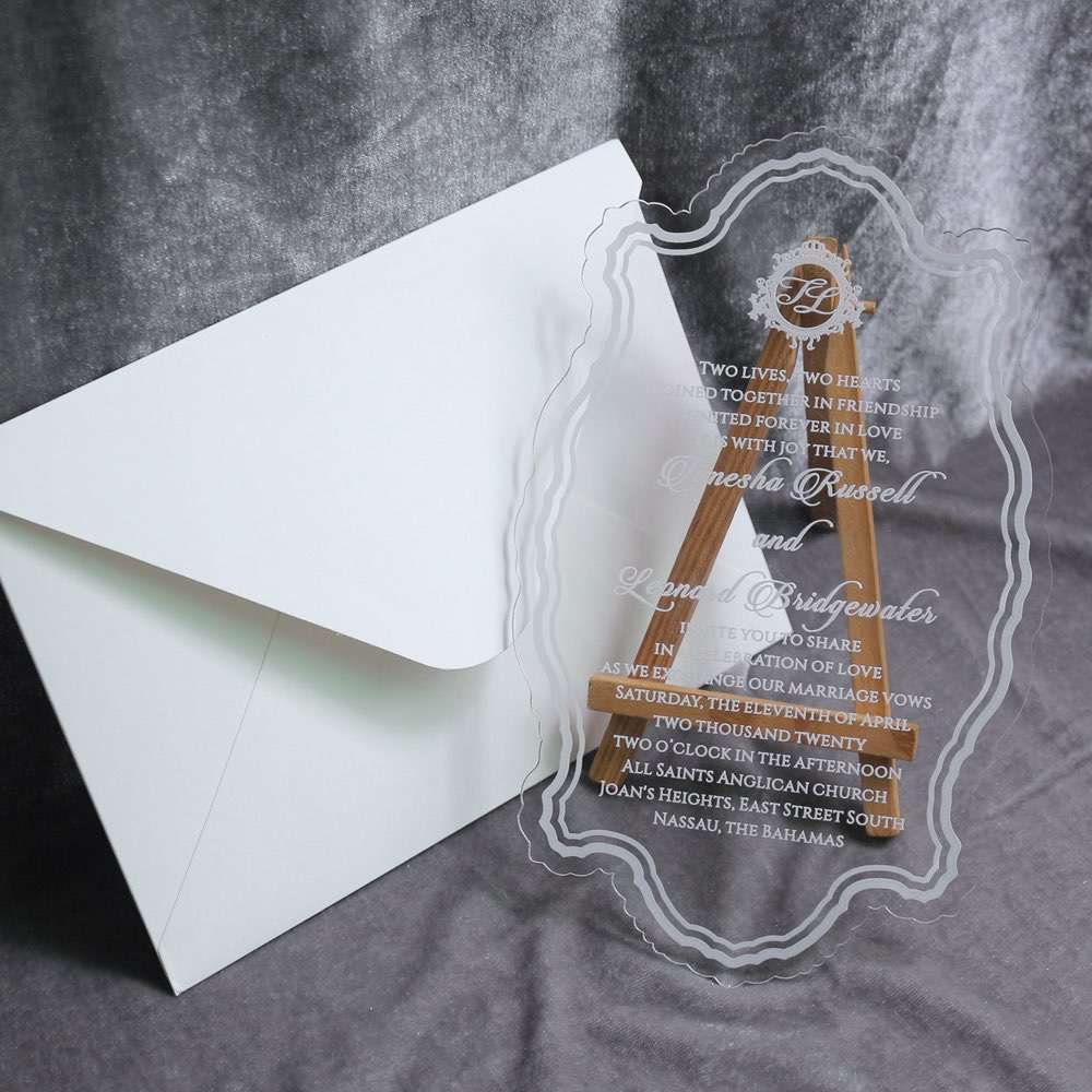 acrylic invitation